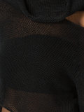 asymmetric cut out detail knitted top