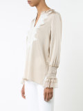 gathered cuffs blouse
