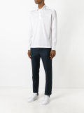 emroidered long sleeve polo shirt