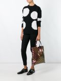 metallic geometric shopping bag