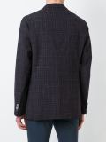 plaid single-breasted blazer