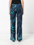 printed wide leg trousers 