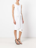 draped trim shift dress