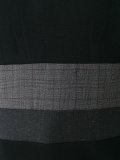 striped panel sweatshirt