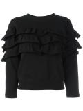 ruffled sweatshirt