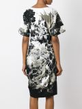 花朵印花和服式连衣裙