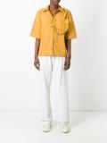 ruffle pocket shirt