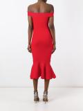 off-shoulders fitted dress