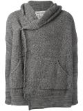 hooded boxy cardigan 