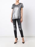 metallic T-shirt