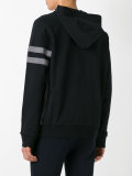 striped sleeve hoodie