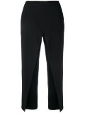 cropped high waisted trousers