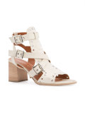 eyelet embellished sandals
