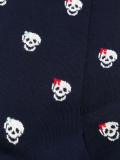 skull intarsia socks