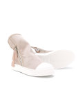 zipped hi-top sneakers