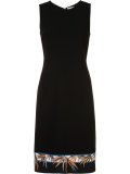 printed hem dress