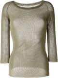 sheer knitted top