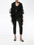 ruffled tulle jacket