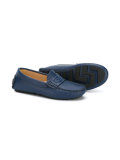greek border embossed loafers