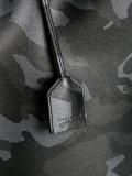 camouflage print shopping tote