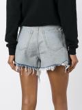 distressed denim shorts