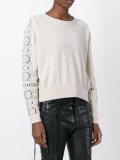 guipure insert jumper