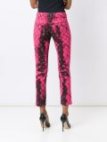 quilted effect trousers
