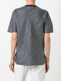 butterfly pocket striped T-shirt 