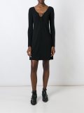 front tie jersey dress 
