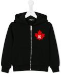 logo print hoodie