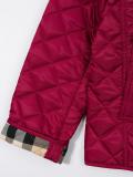 quilted check lined jacket