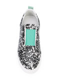 patterned slip-on sneakers