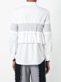 ruffled panel shirt