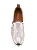 stripe detail metallic sneakers