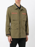 embroidered trim field jacket 