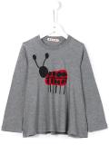 bug printed top