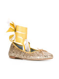 lace-up ballerinas