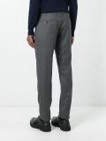 pleated slim fit trousers