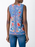 lace-up V-neck blouse