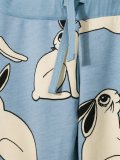 rabbit print track pants