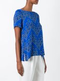 chevron dot printed top