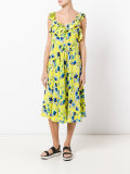 crossed back floral dress