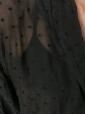 shawl lapel sheer shirt