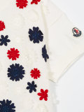 floral appliqué T-shirt 