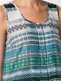 printed peplum hem top