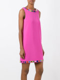 mirror embroidered shift dress