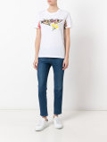floral embroidered T-shirt