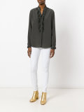 ruffled trim blouse 