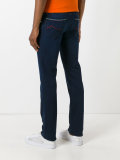 mid-rise straight jeans