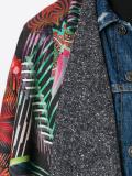 abstract print poncho